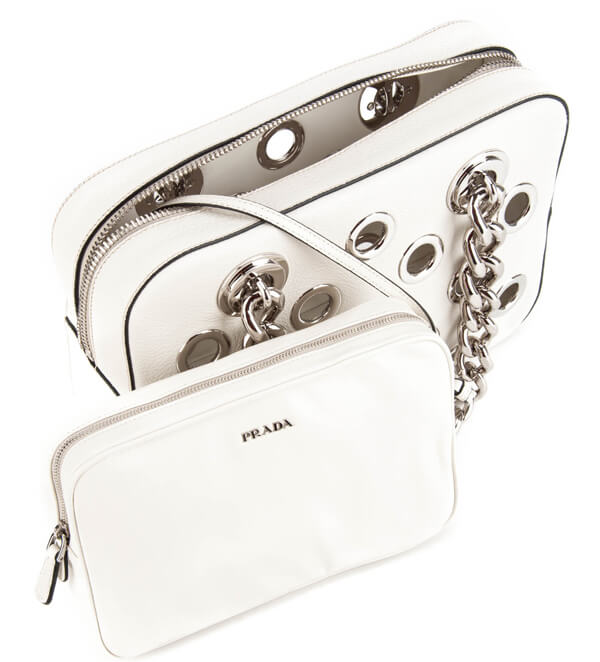 2016新作 Prada カーフ牛革プラダ コピーハンドバッグ 1BB017 2BBE V CVO F0K74